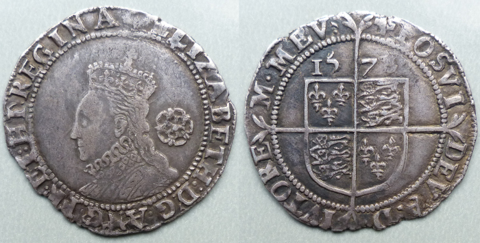 Elizabeth I 1578/7 sixpence